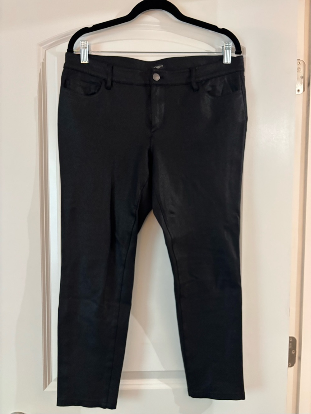 Ann Taylor Coated Skinny Pants